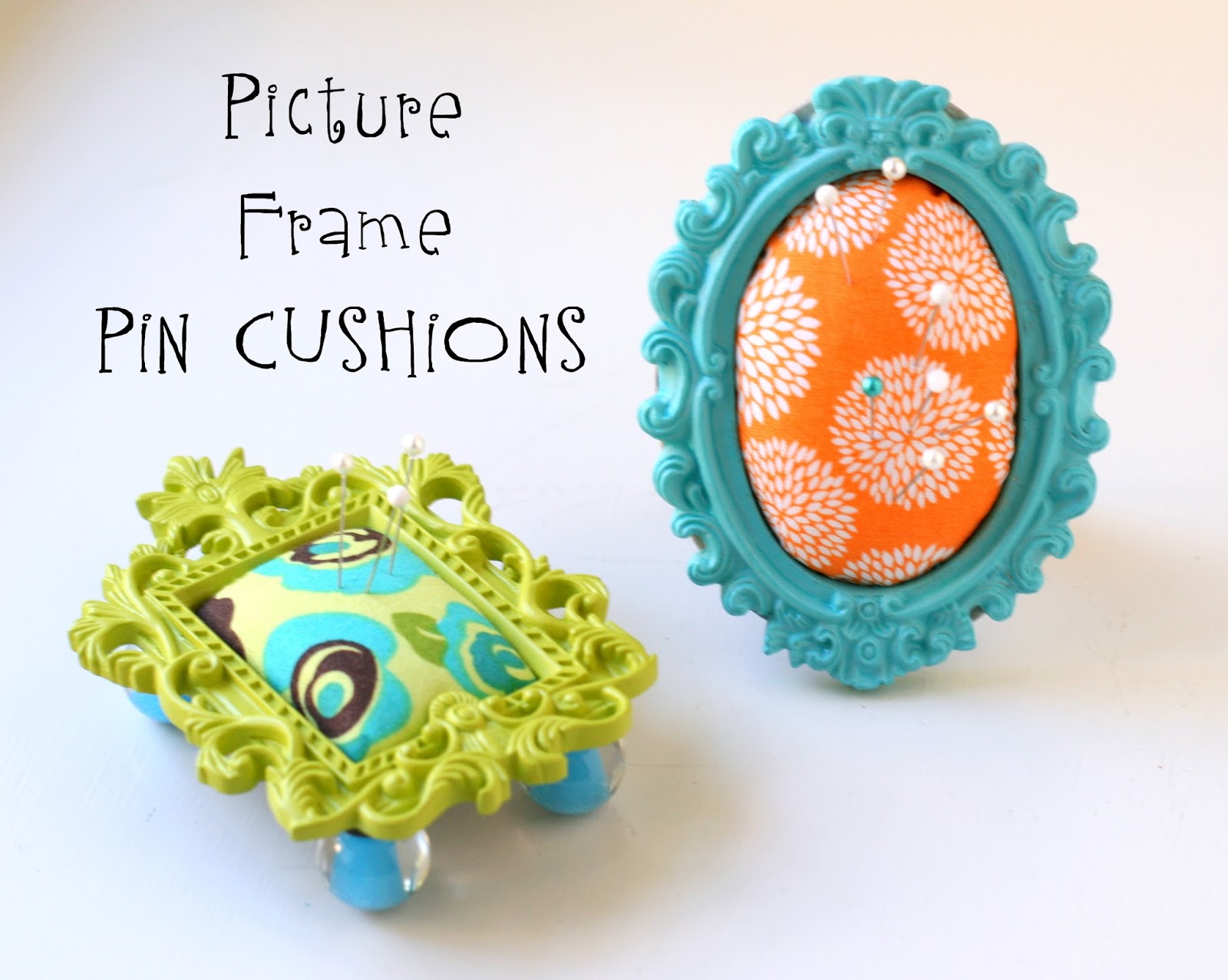 The Pink Elephant Project Thursday Picture Frame Pin Cushions