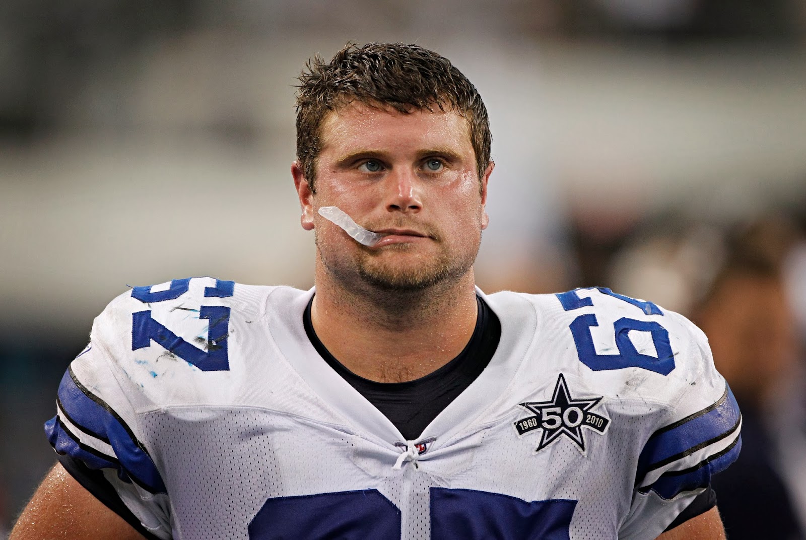 Phil Costa visits with the Patriots