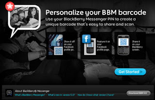 BlackBerry Messenger Barcode on Facebook Profile