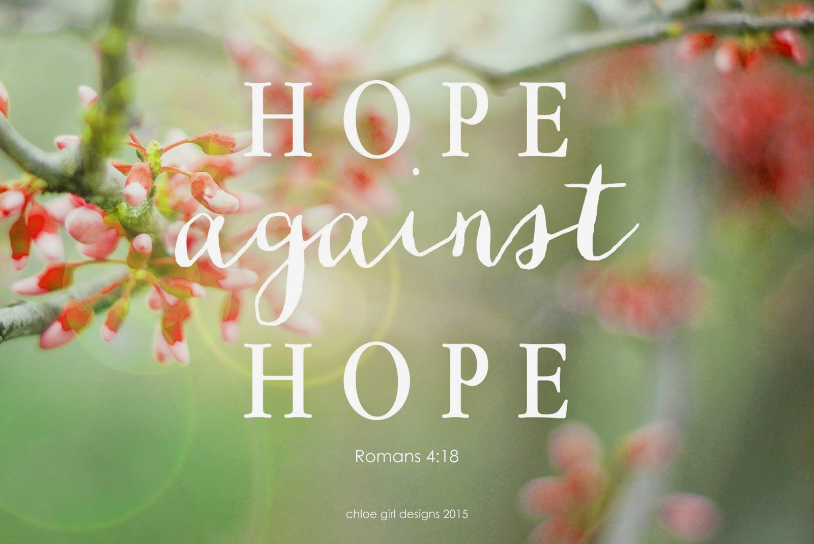 our chloe elizabeth Spring Hope Against Hope