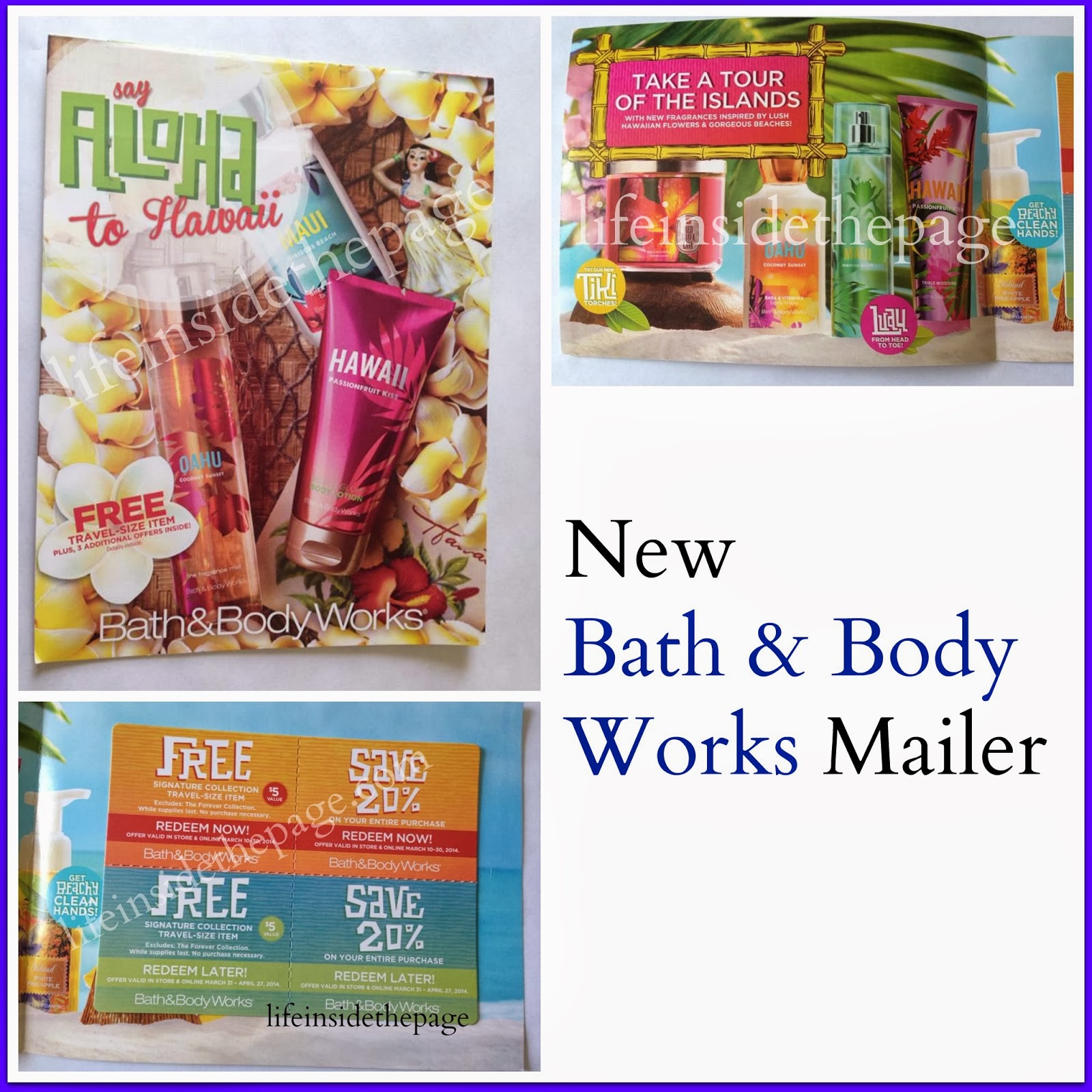 Life Inside the Page Bath & Body Works New Aloha Hawaii Mailer