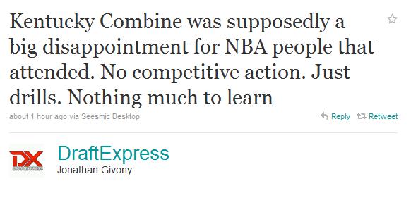 DraftExpress Kentucky Combine