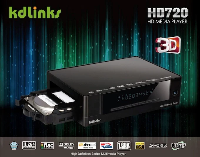 KDLINKS HD720 Extreme 3D Media Player