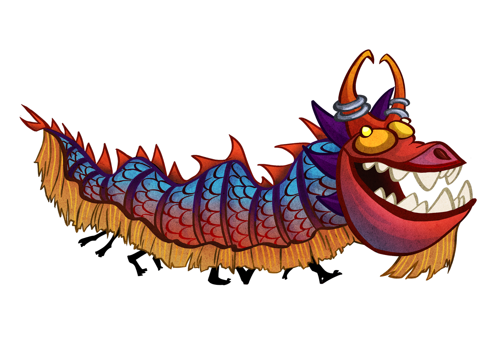 Cartoon chinese dragon clip art at clker.com Art of Safdar: Cartoony Stuff :)