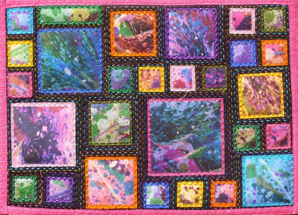 Frieda Oxenham 34. Digital Lilies Journal Quilt