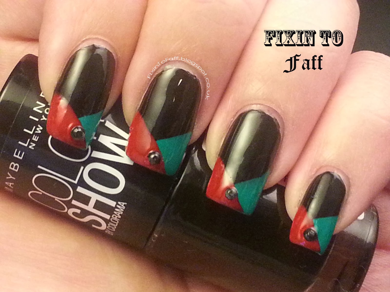 Llama Nails Holiday Challenge Week 8 Kwanzaa
