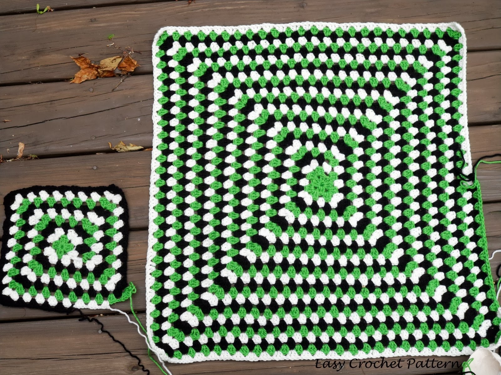 Easy Crochet Pattern Never Ending Granny Square Afghan Progress