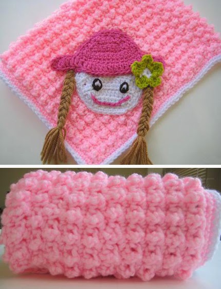 Appliquéd Bubble Wrap Crochet Blanket - Free Pattern