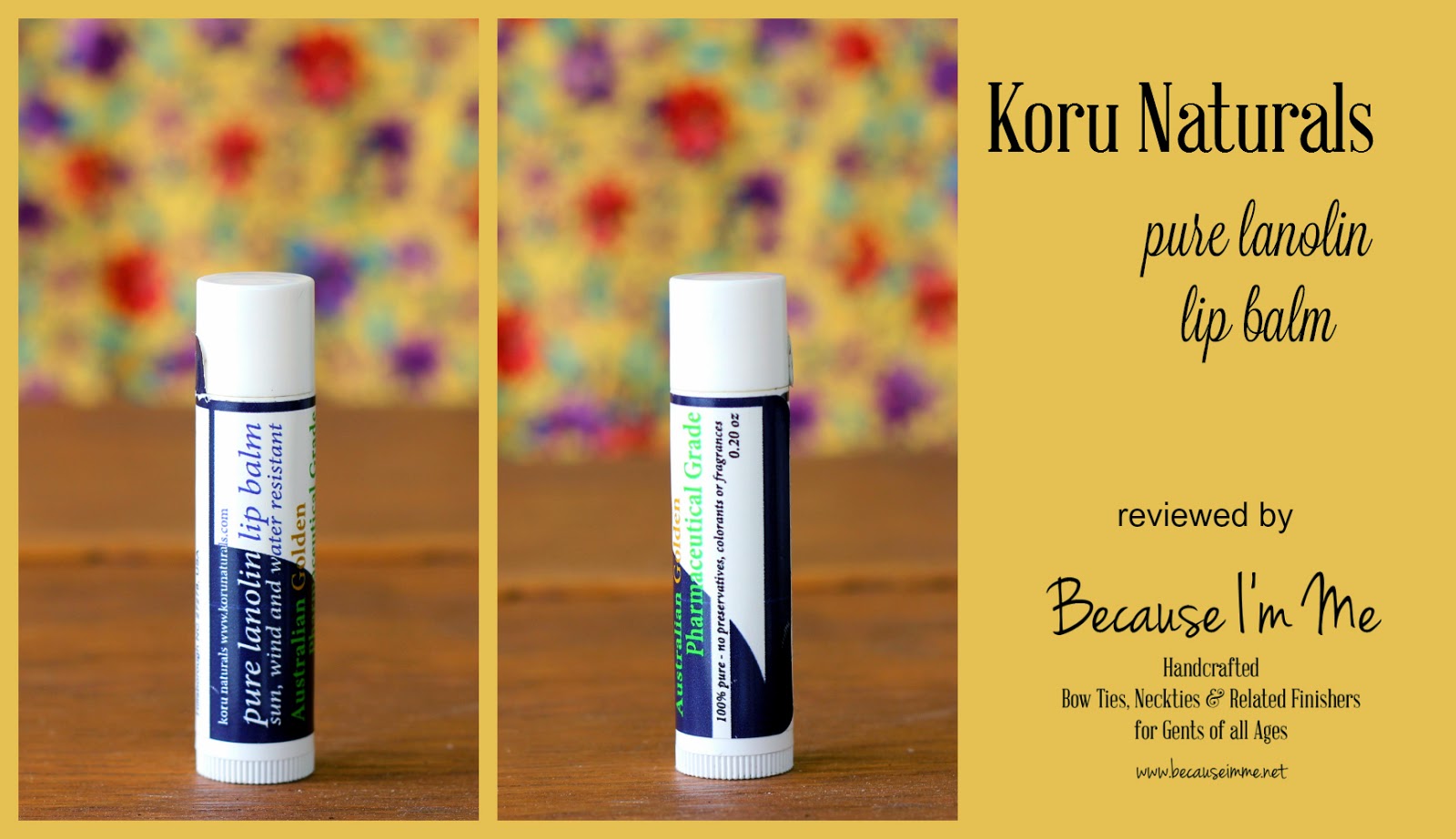 TOS Review Koru Naturals, Lanolin Lip Balm and Emu Oil Because I'm Me