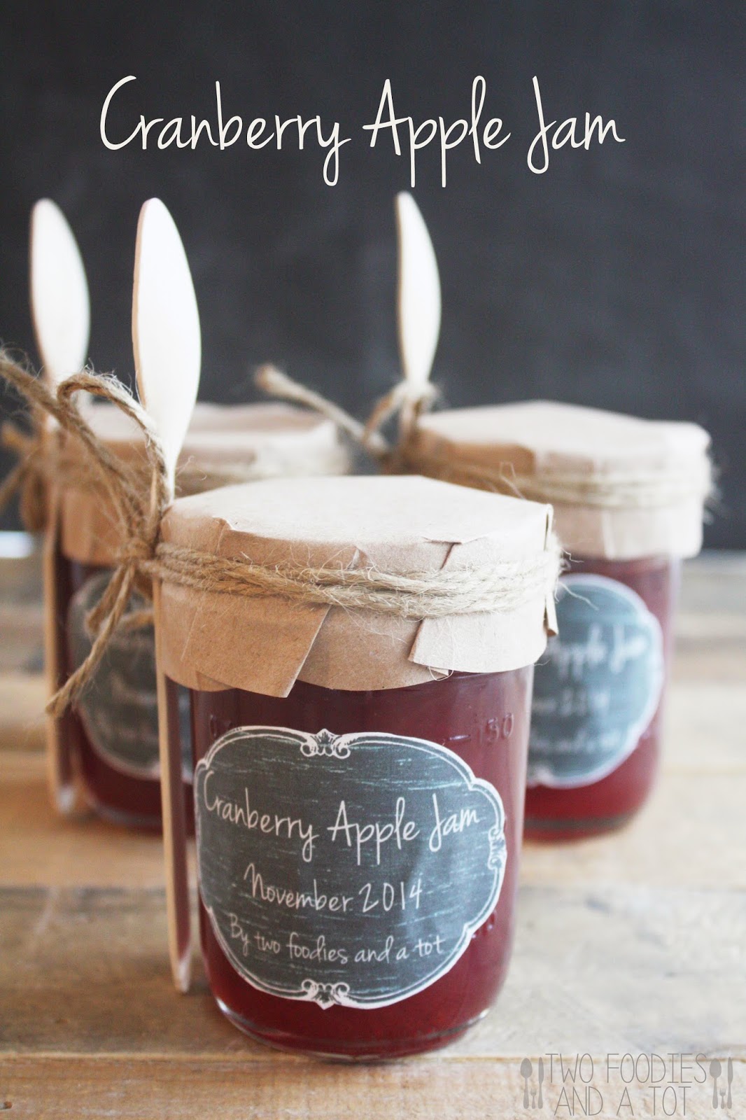 Two foodies and a tot Cranberry apple jam no pectin