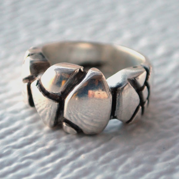 BlueTuque Lost Wax Casting Carved Stone Ring (cont'd)