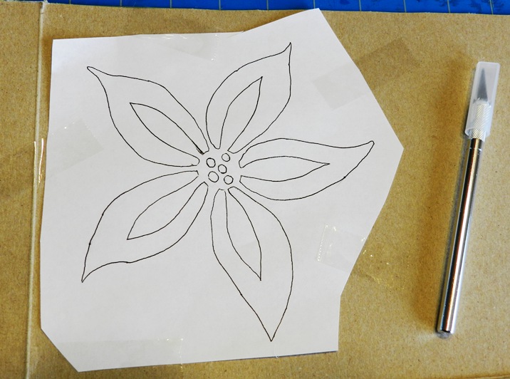 Elise Engh Studios Cardboard Stencil Tutorial and Free Template