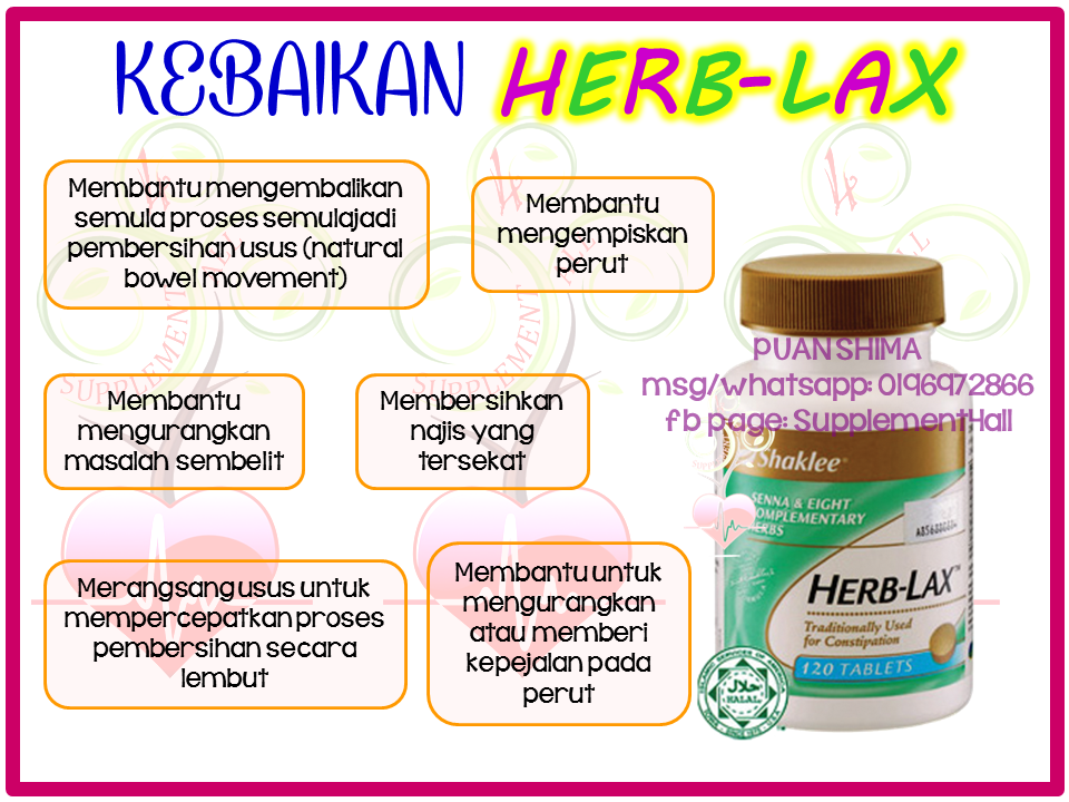 Supplement4all, Specially Created 4 YOU! Kebaikan HerbLax Shaklee