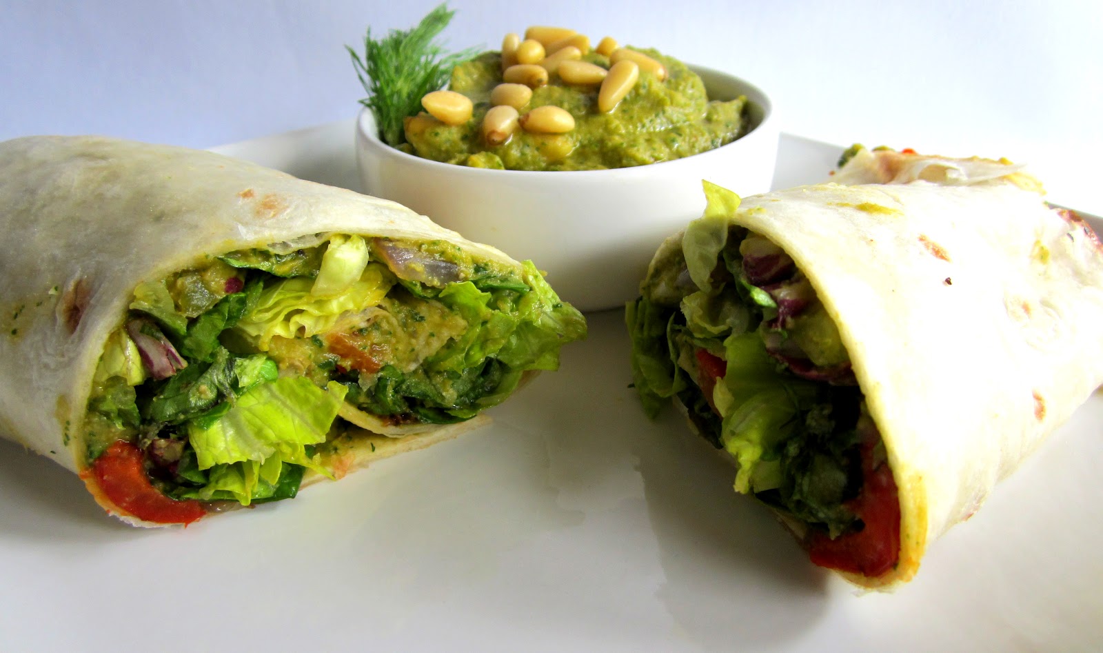 Vegetarian Hates Vegetables Dill Spinach Hummus Wrap