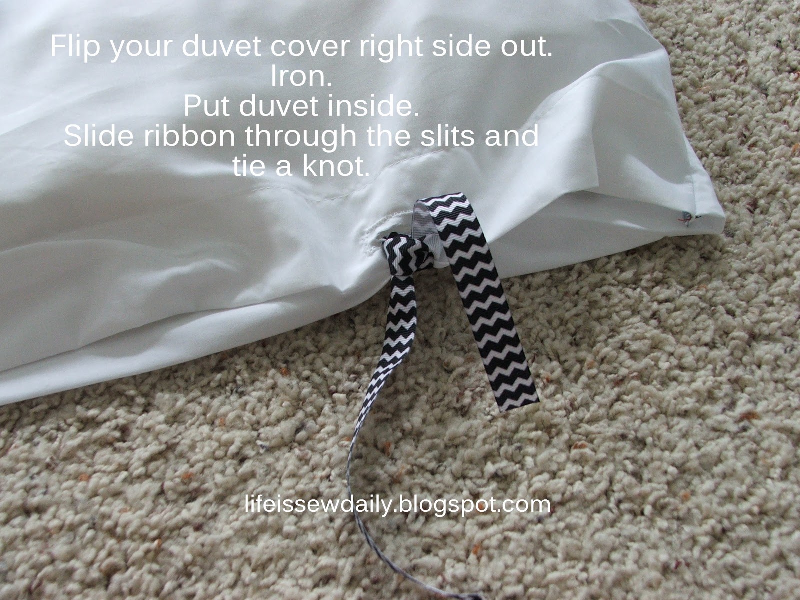 Life is {Sew} Daily Easy Duvet Cover {Tutorial}