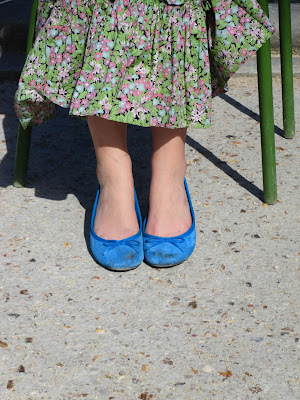 Marks and Spencers Blue suede pumps