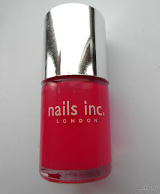 bright pink high quality nail polish review and swatch