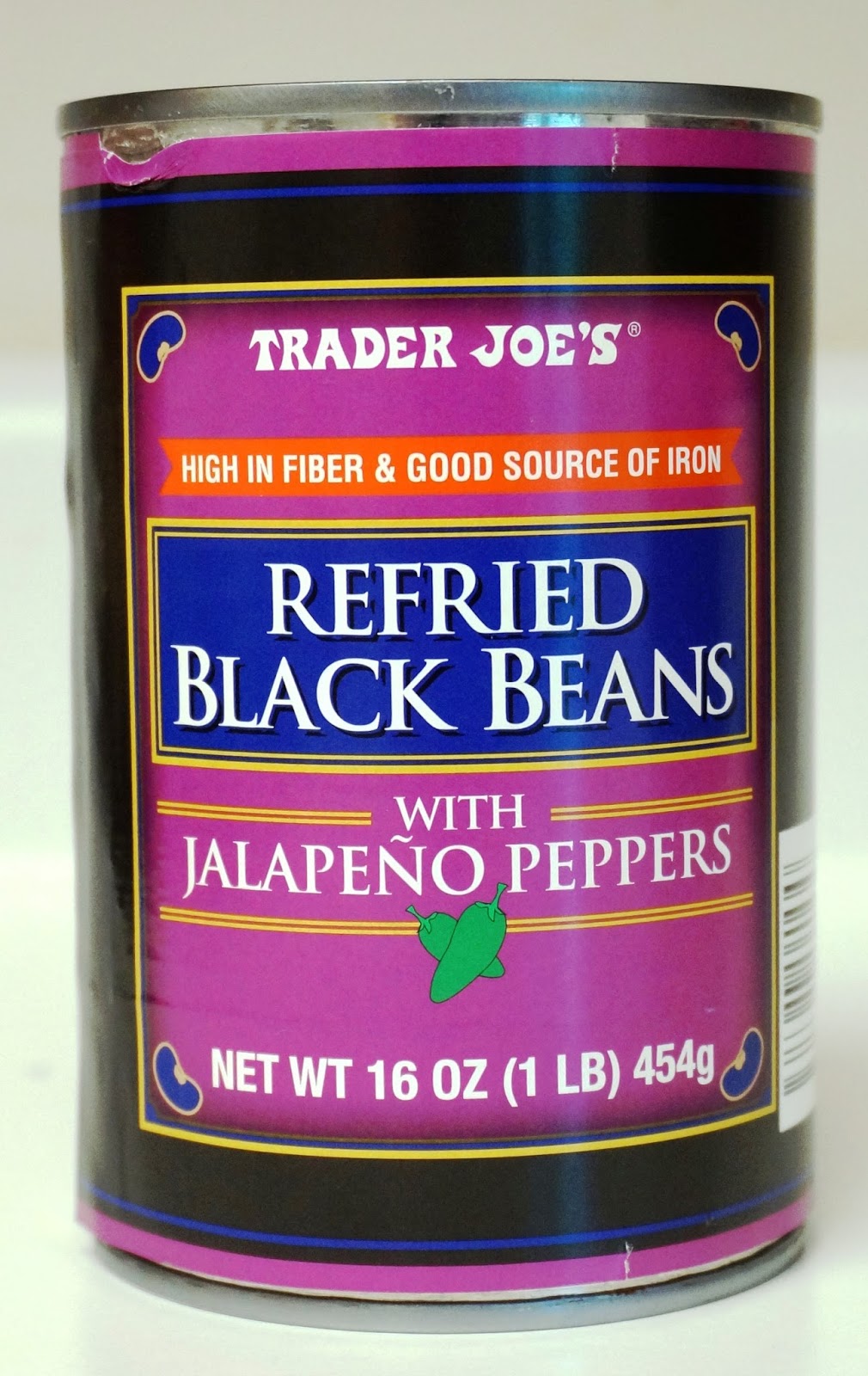 Exploring Trader Joe's Trader Joe's Refried Black Beans With Jalapeno