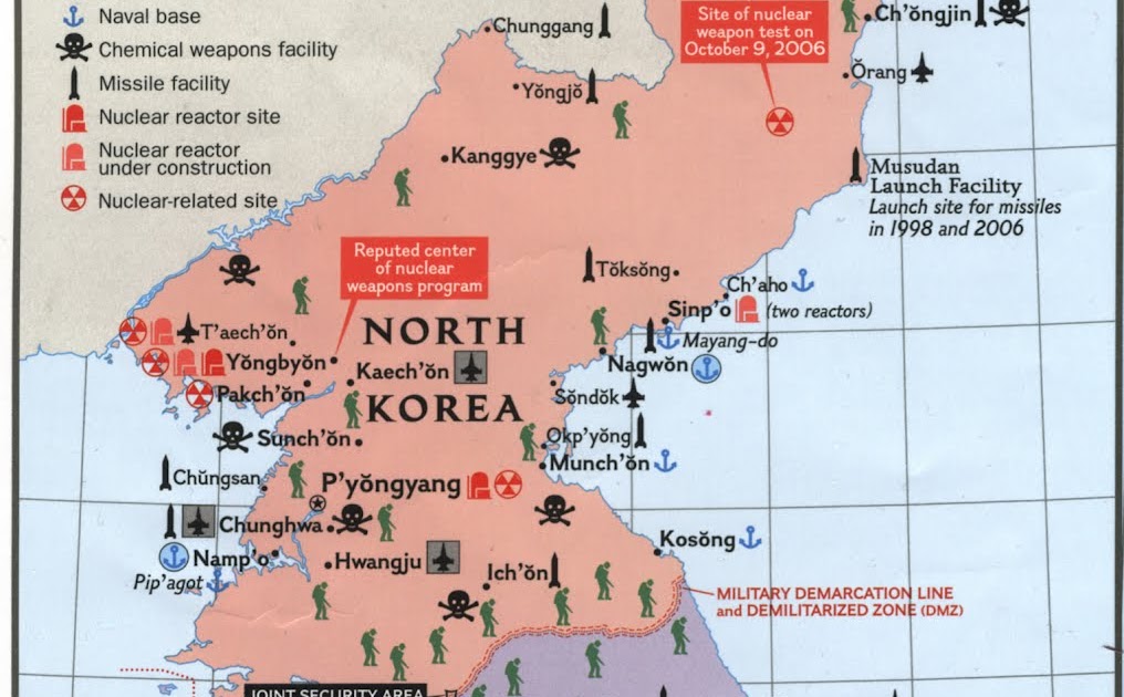 GIS Research and Map Collection Maps of North Korean Nuclear Capacity