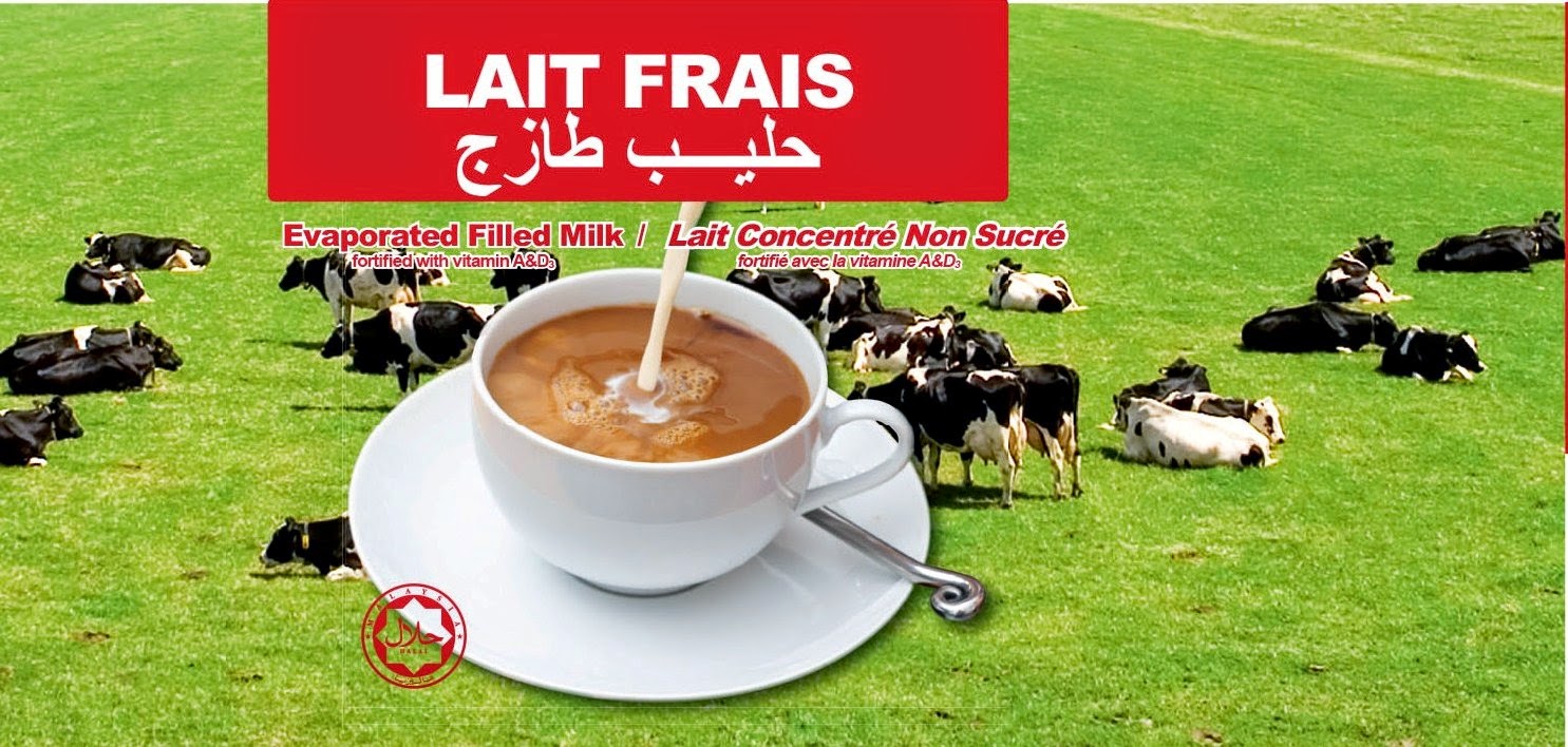 LAIT FRAIS.THE PERFECT EVAPORATED MILK FOR BREAKFAST
