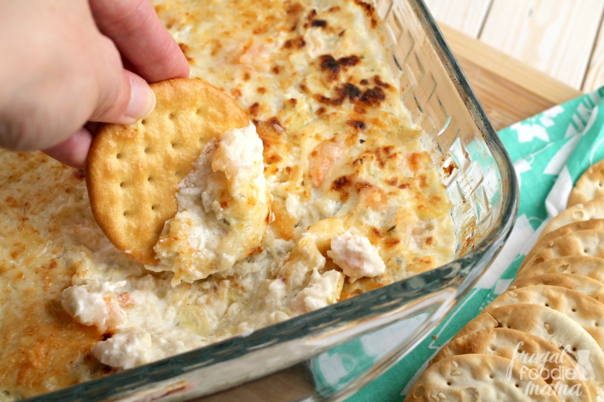 Frugal Foodie Mama Shrimp & Asiago Cheese Dip