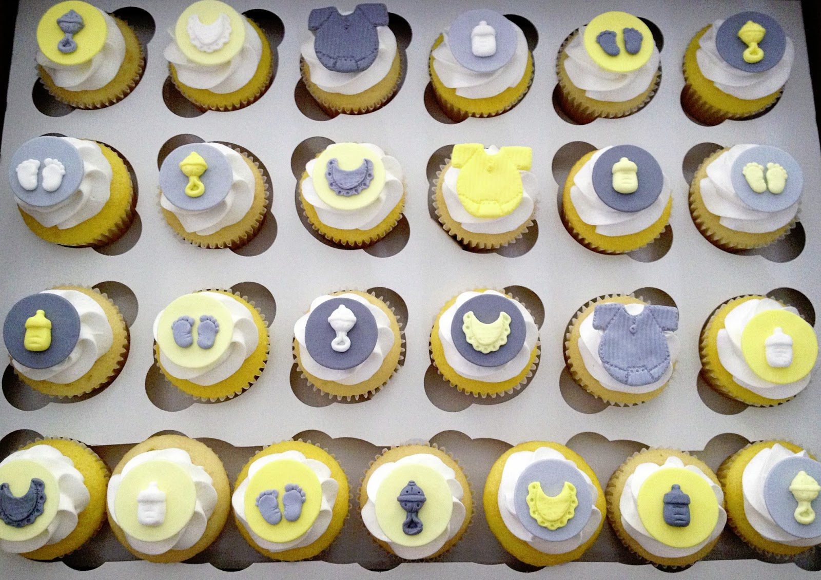 Emily's Delights Gender Neutral Baby Shower Cupcakes & Toppers