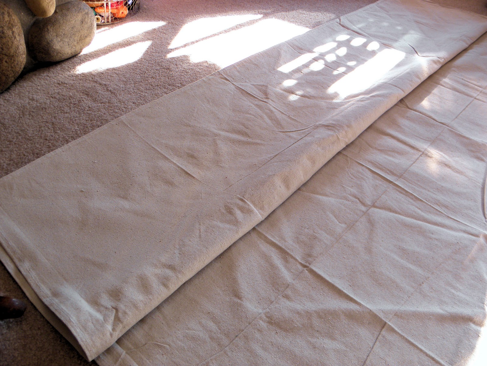 Shabby Love Drop Cloth Shower Curtain Tutorial