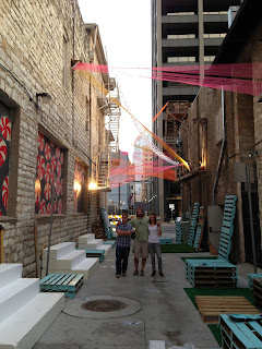 20 ft Wide downtown Austin alley activation