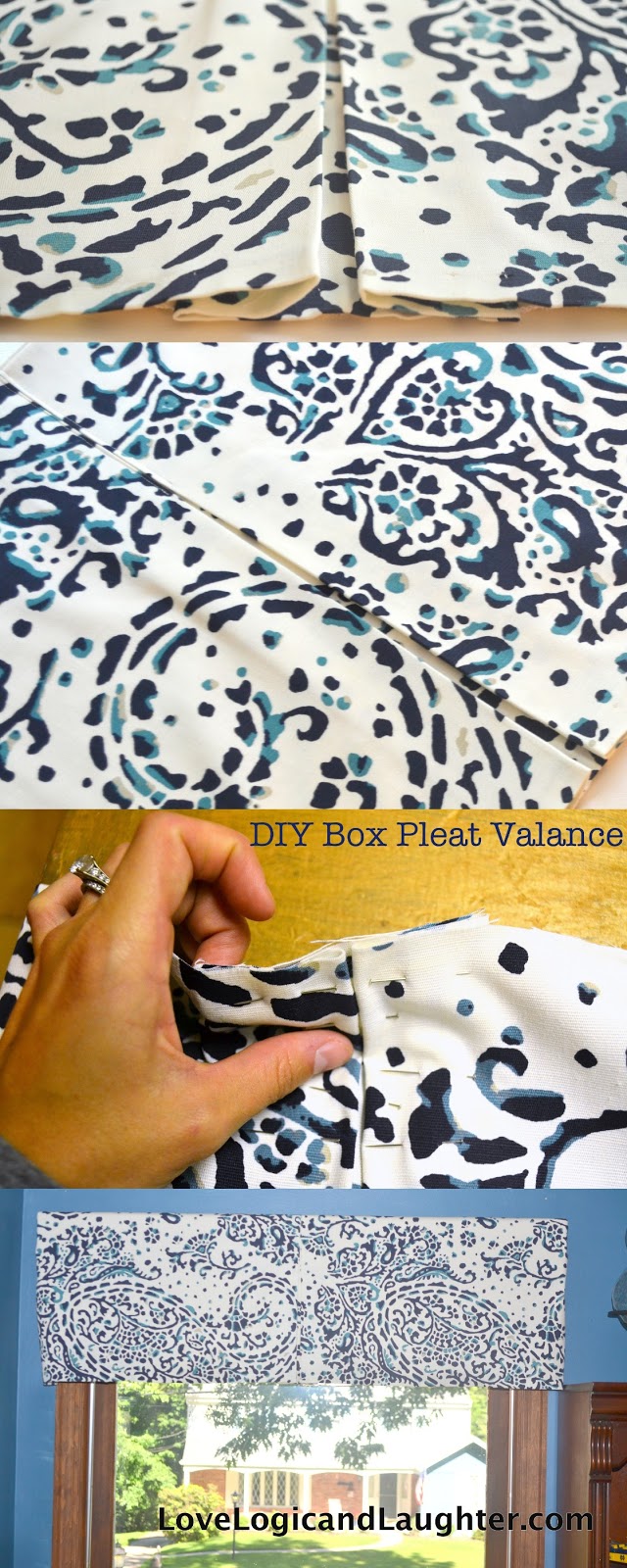 Box Pleat Valance DIY » Logic and Laughter