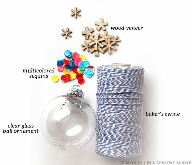 In a Creative Bubble DIY Confetti Ornament