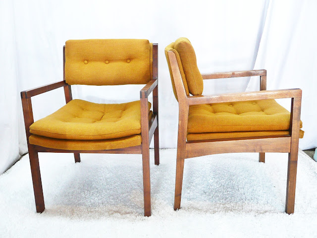 Gunlocke Style Office Side Chair Walnut