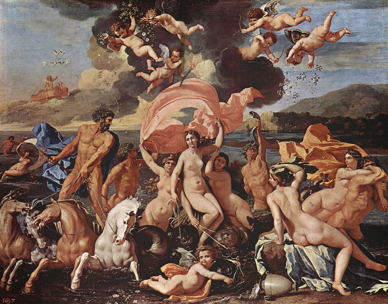 Nicolas Poussin, Le Triomphe de Venus (1635-1636) Nicolas Poussin, Le Triomphe de Venus (1635-1636)
