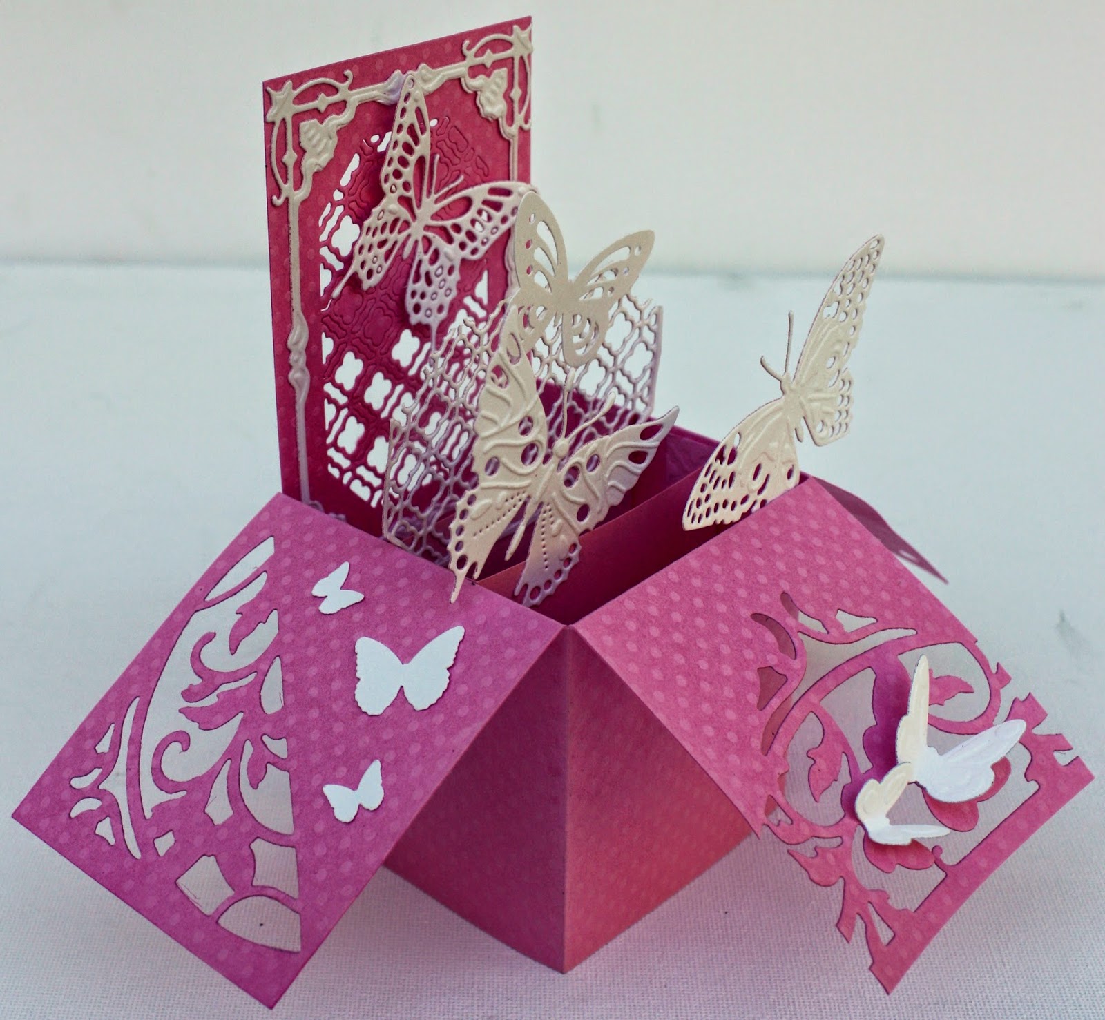 Bella's Creative Space Butterfly box card