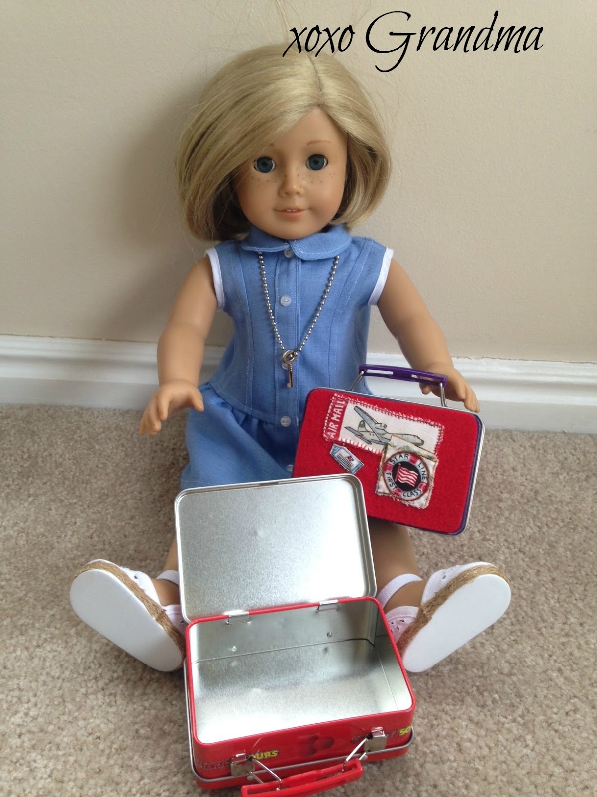 xoxo Grandma Make a Doll Size Travel Case