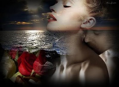La rosa…….... Amor+enamorados+pareja+seduccion+fantasia+beso+rosa+mar
