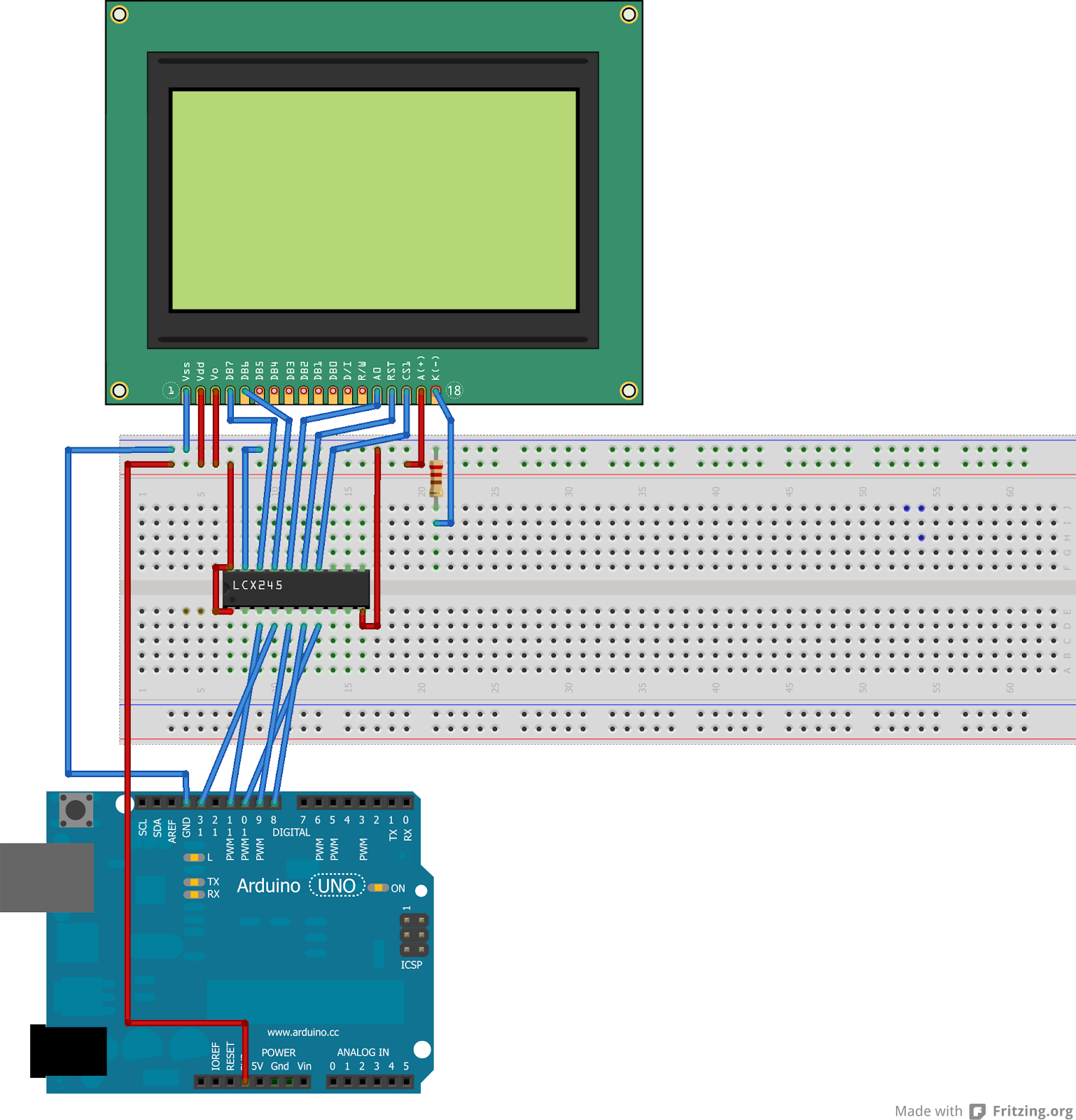Gastadas y Frikadas variadas Tutorial Arduino + Display LCD Grafico