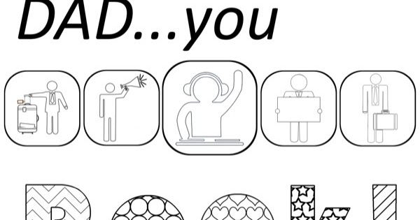 Free Coloring Pages: Printable Father's Day Coloring Pages