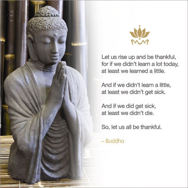 Love Let us rise up and be thankful...by Buddha