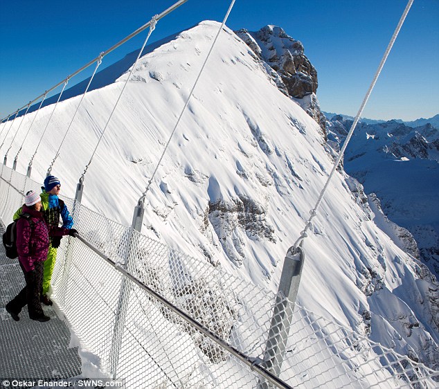 Titlis Cliff Walk Highest Suspension Bridge In Europe