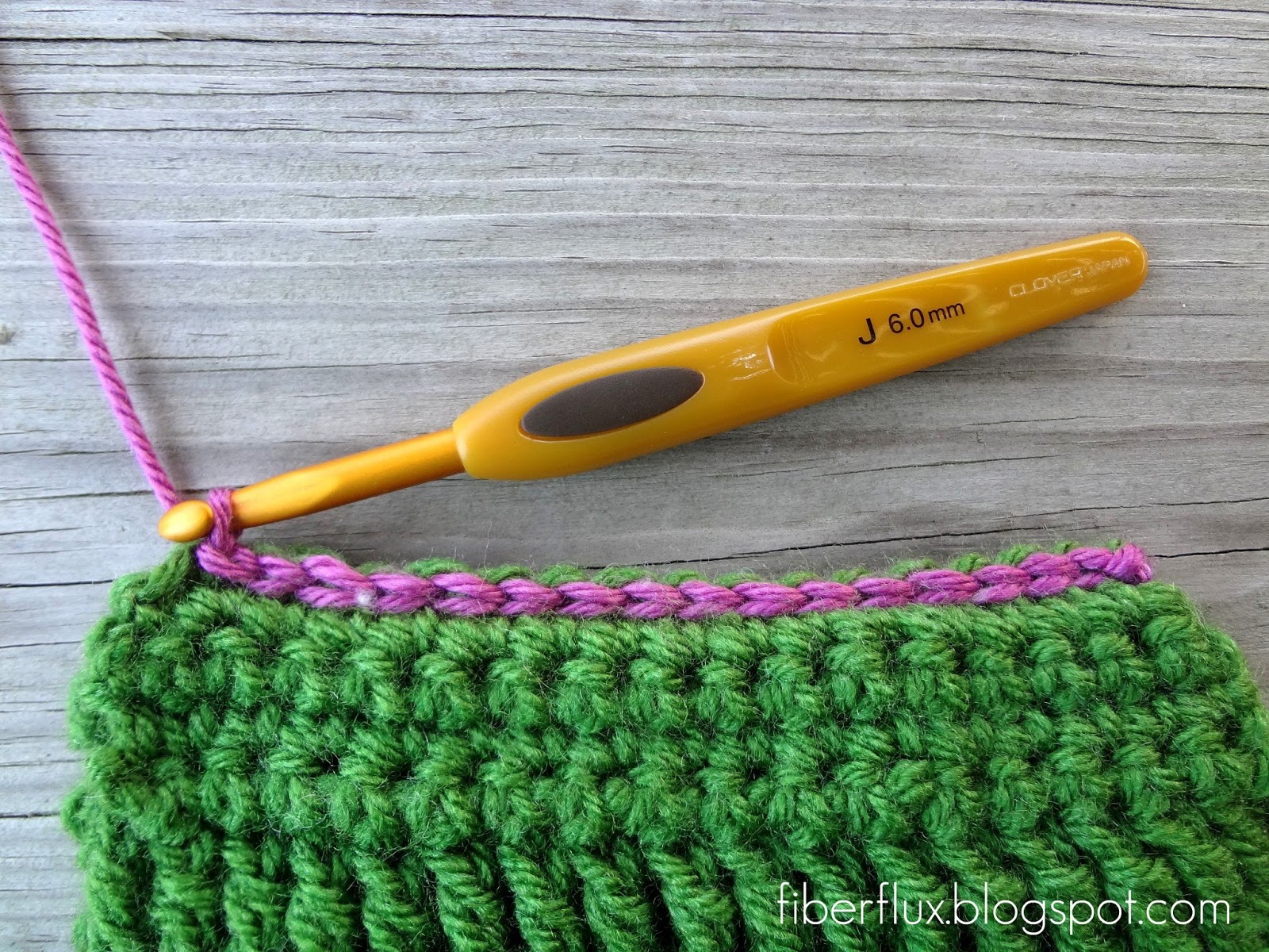 Fiber Flux How to Slip Stitch Two Things Together (Outside Loops)