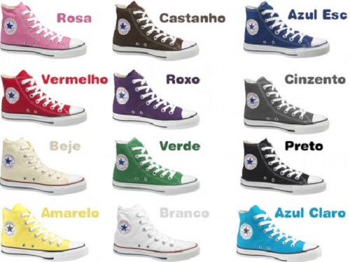 all star converse cano alto azul