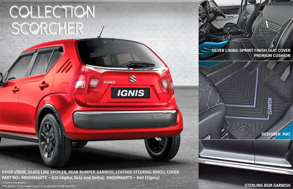 Maruti Suzuki Ignis Accessories Launched by Nexa MOTOAUTO