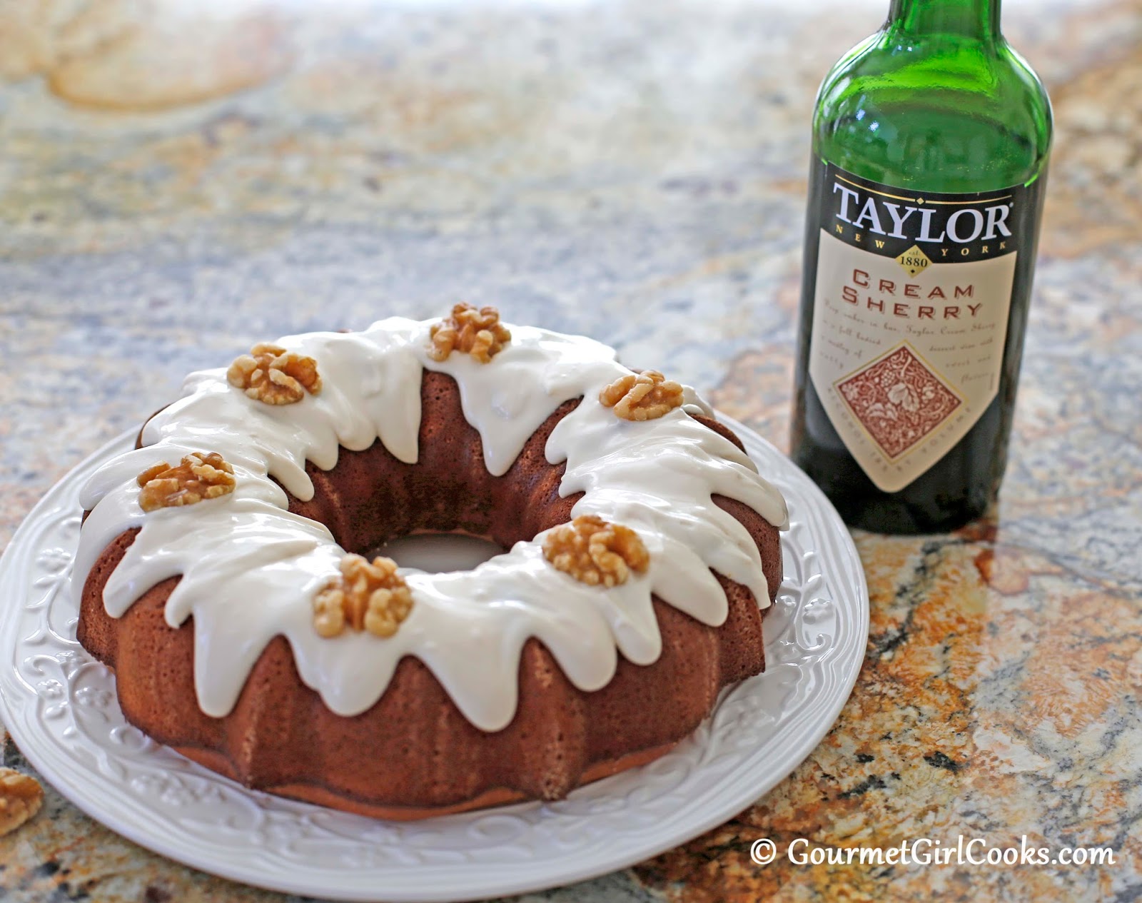 Gourmet Girl Cooks Cream Sherry Bundt Cake Low Carb, Sugar Free