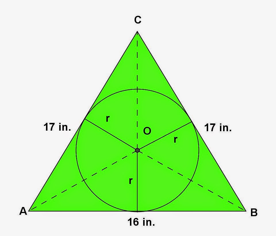 Math Principles Circle Inscribed Triangle Problems