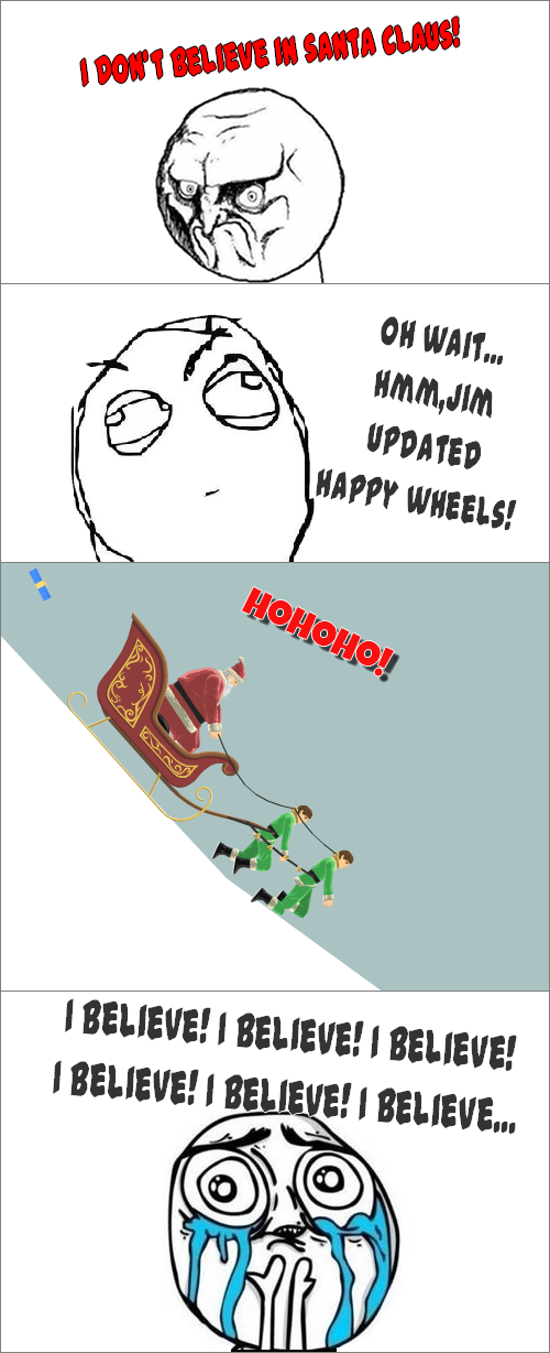 santa claus happy wheels game character