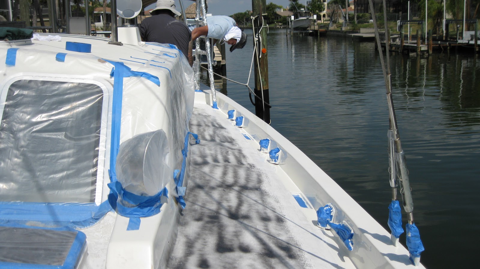 S/V Wildthing Roll and Tip Paint Application