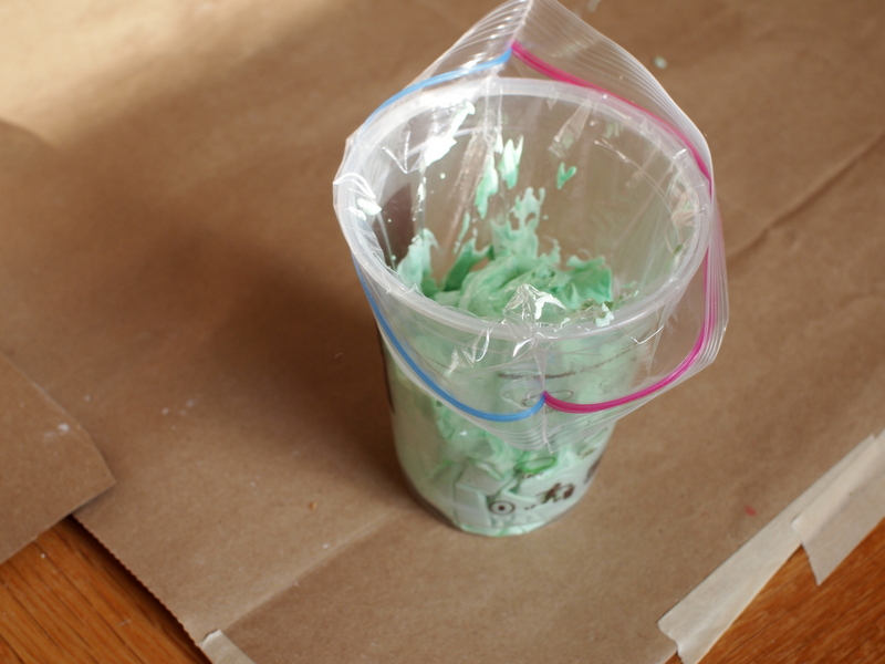 Make Homemade Sidewalk Chalk Pink Stripey Socks