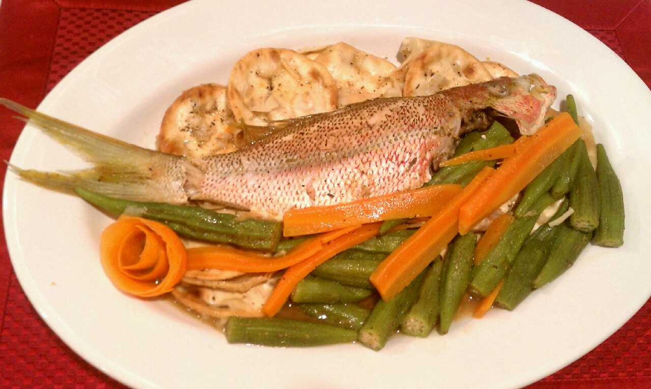 jamaican red snapper steamed fish