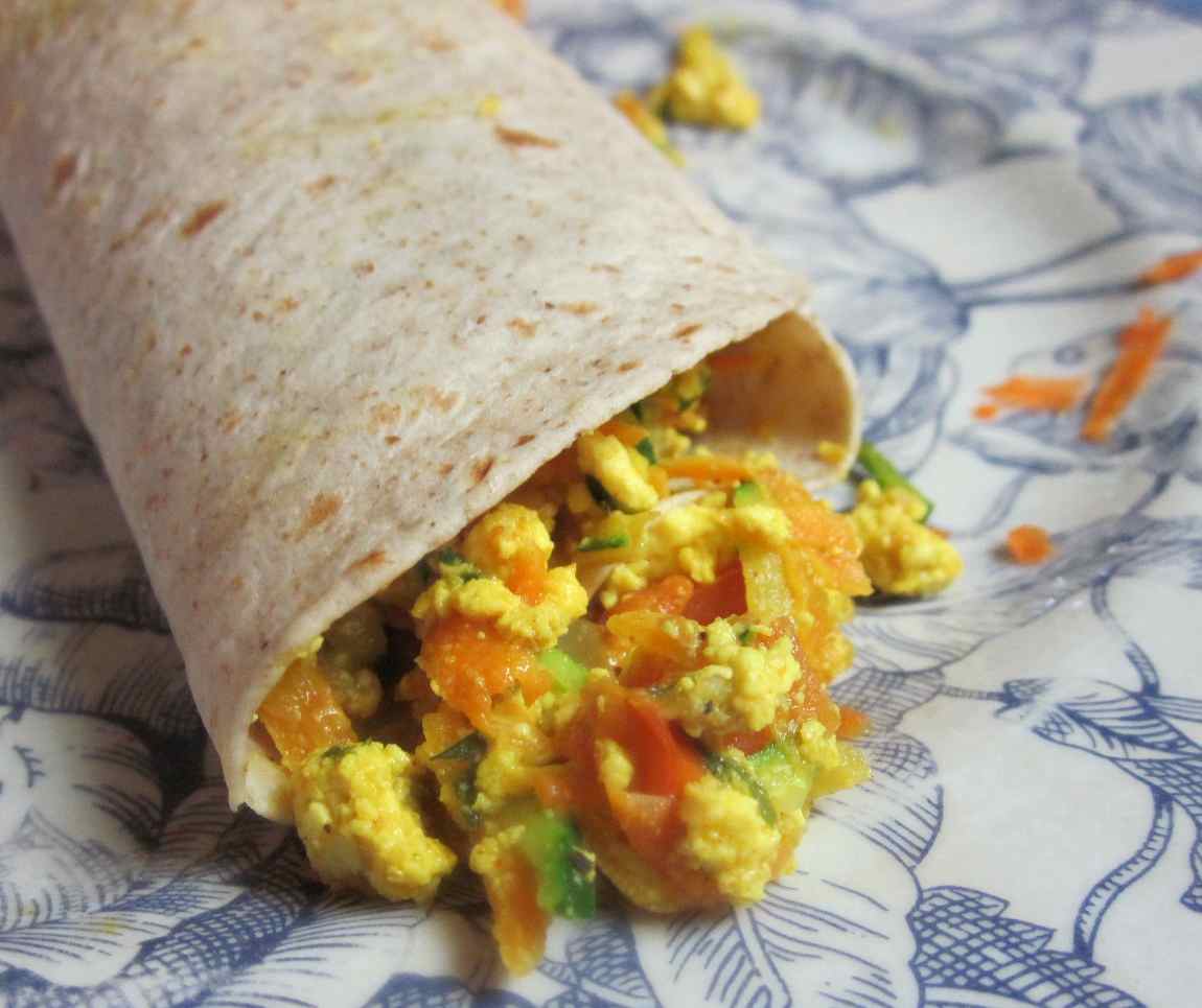 Karen’s Vegan Kitchen Garden Tofu Breakfast Wrap