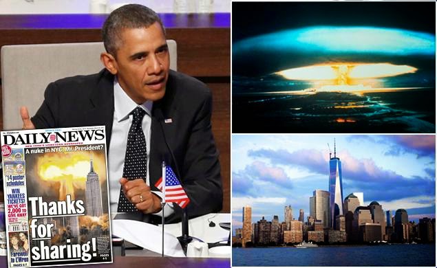 OBAMA WORRIED THAT A NUCLEAR WEAPON EXPLODING IN NEW YORK.